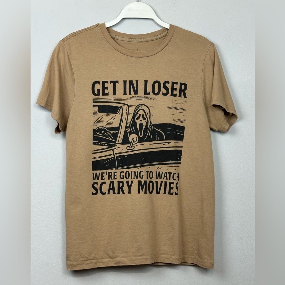 Ghost Face We're Going To Watch Scary Movies T-Shirt Sz S